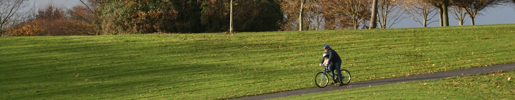 cycling in Bushy Park